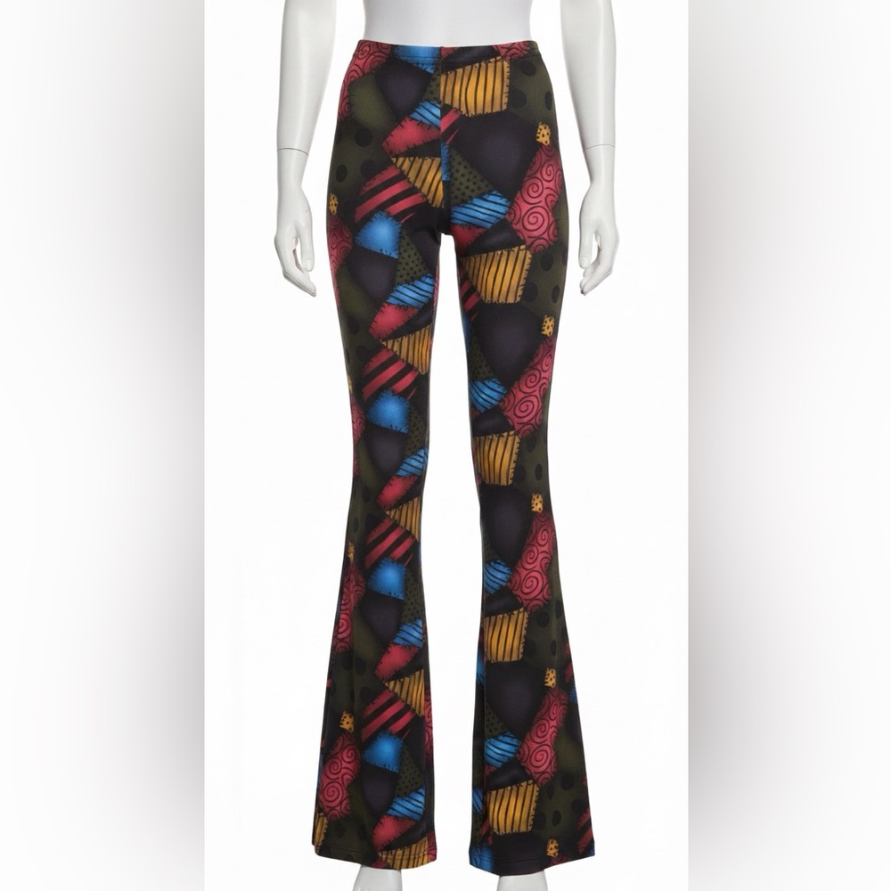 Dolls-kill mismatched doll flare pants
